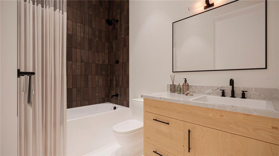 Furnished interior view inside a new home in , Orlando (Image 13).