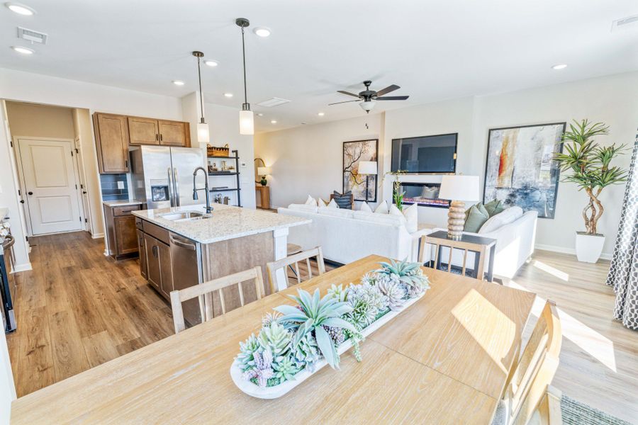 Furnished interior view inside a new home in Wilson Meadows, Clarksville (Image 12).