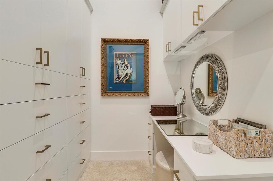 Custom Closet with Built-n Vanity