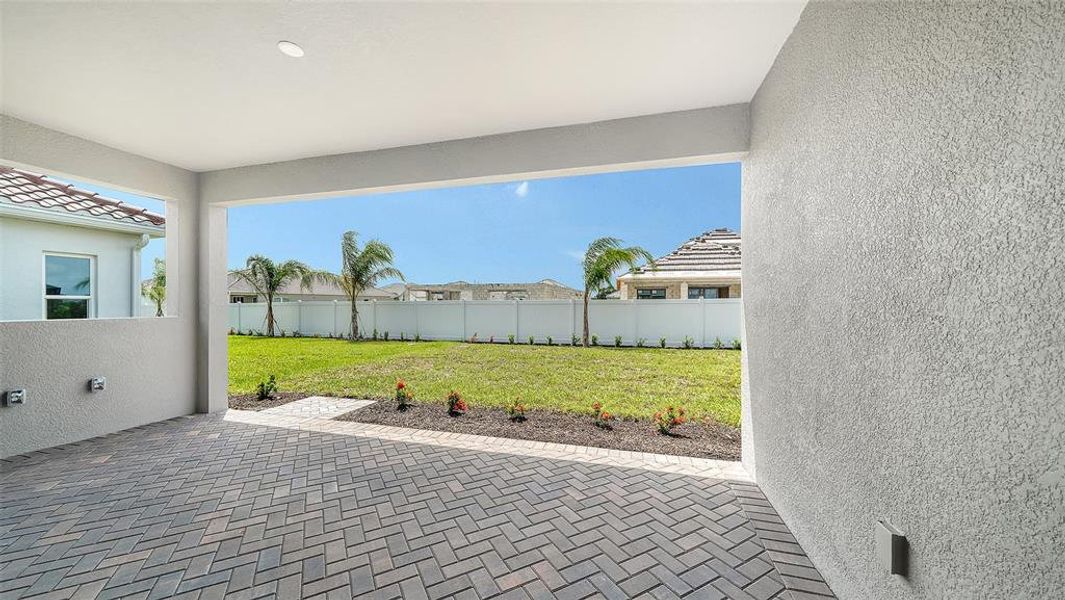 Exterior details and patio area of a home in Windward, Lakewood Ranch (Image 3). Exterior details and patio area of a home in Windward, Lakewood Ranch (Image 3).