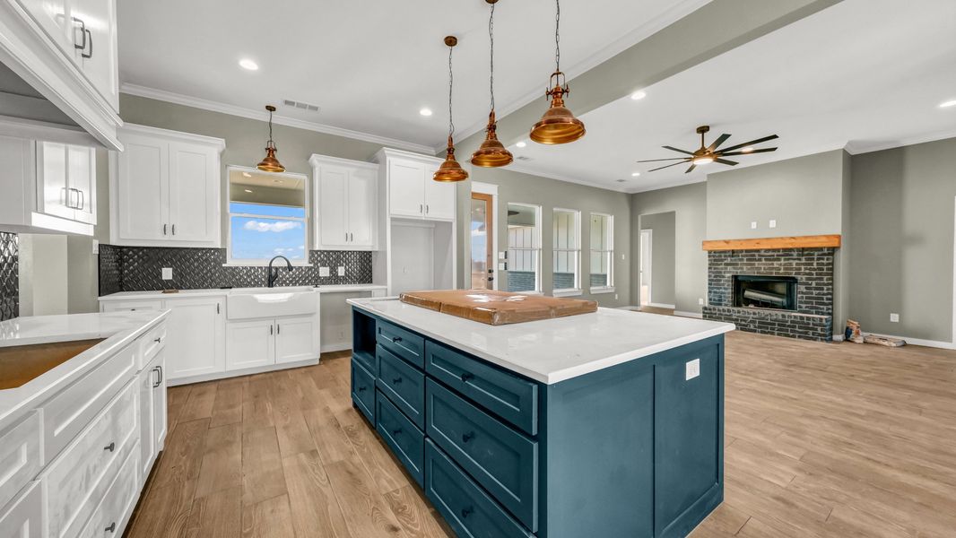 Representative furnished interior of a home built from the Jarrett 1 by Zeal Home Builders in Saddle Crest Estates, Weatherford (Image 41).
