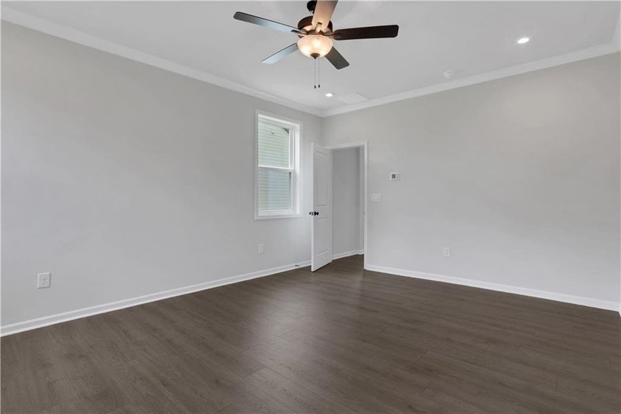 Spacious, unfurnished interior of a new home in The Paddocks at Doc Hughes, Buford (Image 18). Spacious, unfurnished interior of a new home in The Paddocks at Doc Hughes, Buford (Image 18).