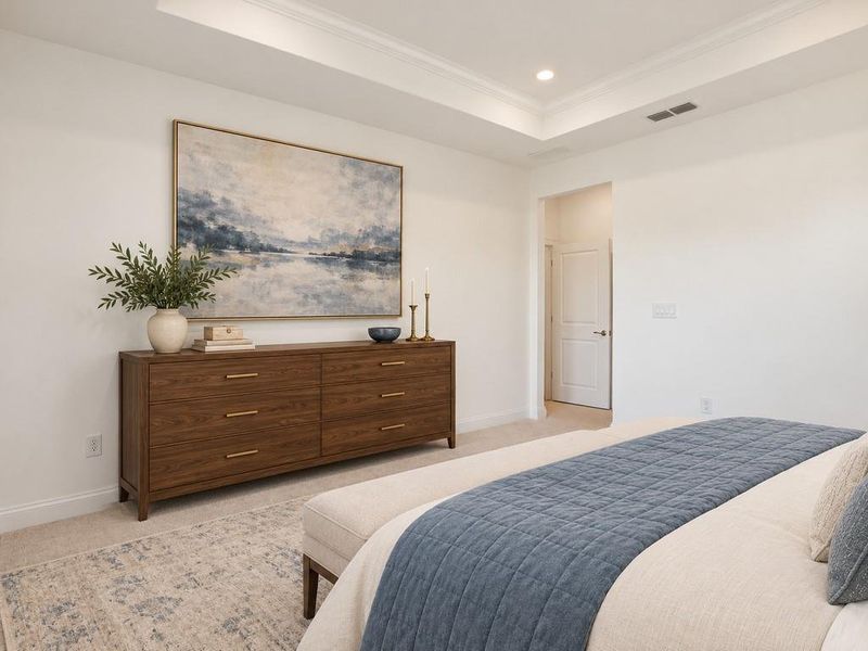 Furnished interior view inside a new home in , Holly Springs (Image 37).