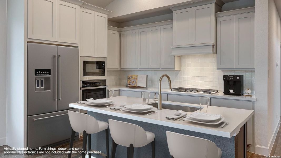 Furnished interior view inside a new home in Ladera, San Antonio (Image 7).