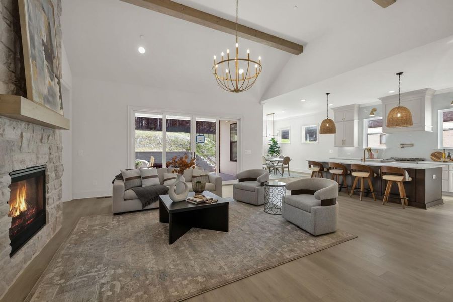 Furnished interior view inside a new home in Annecy, Nolensville (Image 27).