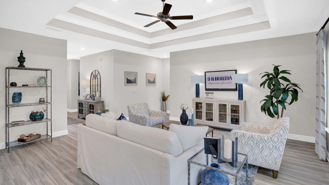 Representative furnished interior of a home built from the Jasmine by D.R. Horton in Palm Ridge, Guyton (Image 11). Representative furnished interior of a home built from the Jasmine by D.R. Horton in Palm Ridge, Guyton (Image 11).