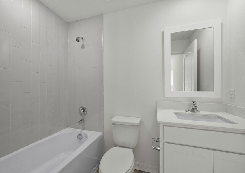 The master bathroom of the Alafia plan