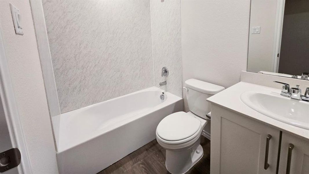 Furnished interior view inside a new home in Leonard Crossing, Leonard (Image 4). Furnished interior view inside a new home in Leonard Crossing, Leonard (Image 4).