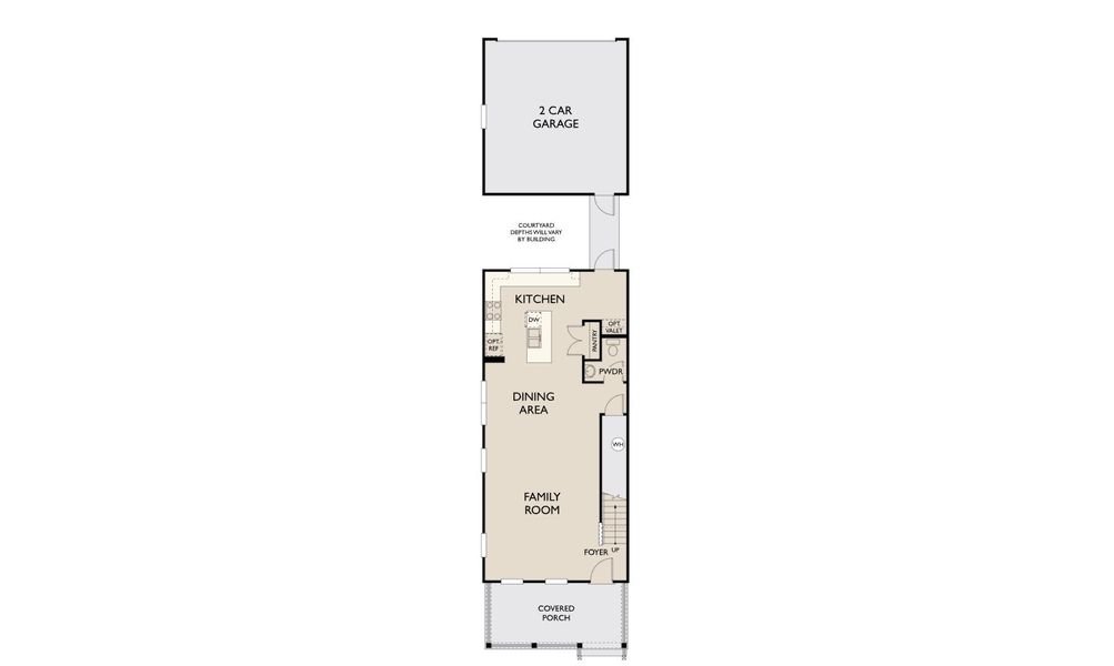 2D floor plan layout for the Butler by Ashton Woods in Lake Cawood Cove, Windermere, FL (Image 3).