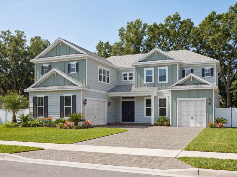 Representative exterior photo of a completed home built from the Roosevelt by Pulte Homes in Oakmere, Jacksonville, FL (Image 3).