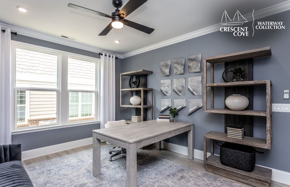 Representative furnished interior of a home built from the Renown - Waterway Collection by Pulte Homes in Crescent Cove, Myrtle Beach (Image 23).