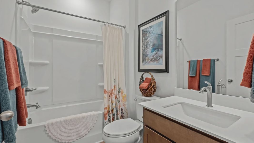 Representative furnished interior of a home built from the Parker by DRB Homes in Harrier Point, Woodruff (Image 24). Representative furnished interior of a home built from the Parker by DRB Homes in Harrier Point, Woodruff (Image 24).