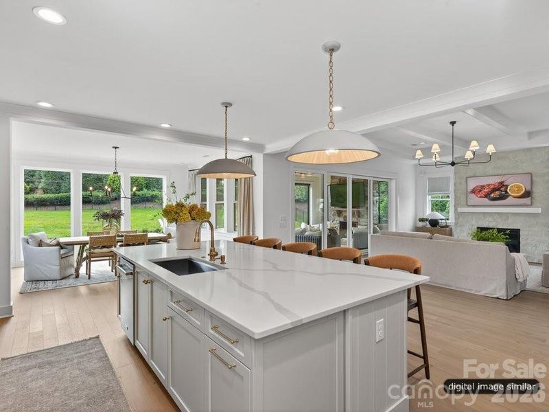 Furnished interior view inside a new home in , Charlotte (Image 6).