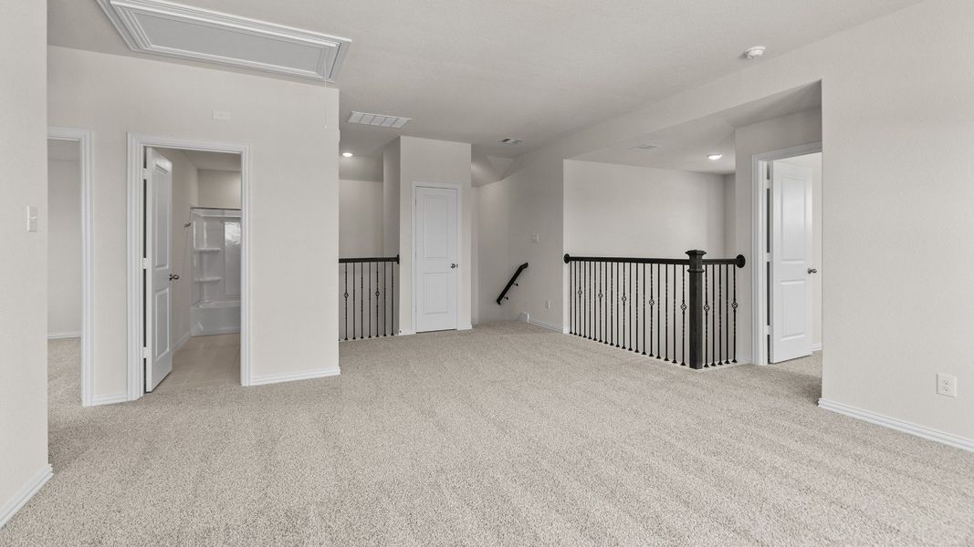 Representative furnished interior of a home built from the Southfork by Brightland Homes in Mostyn Springs, Magnolia (Image 13).