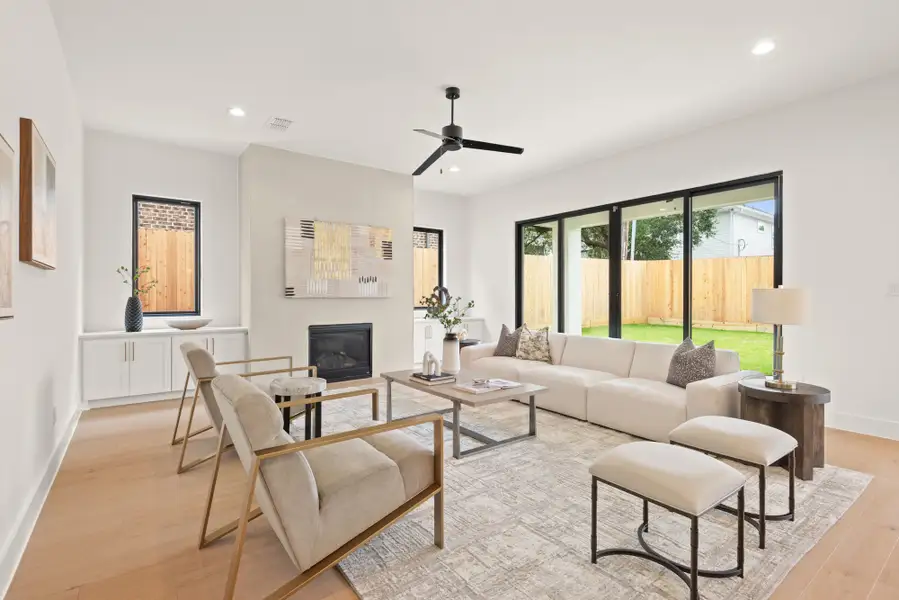 Furnished interior view inside a new home in , Houston (Image 6). Furnished interior view inside a new home in , Houston (Image 6).