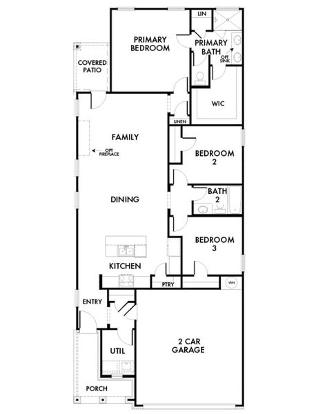 2D floor plan layout for the Fig by Impression Homes in Creekside Ranch, Blue Ridge, TX (Image 3). 2D floor plan layout for the Fig by Impression Homes in Creekside Ranch, Blue Ridge, TX (Image 3).