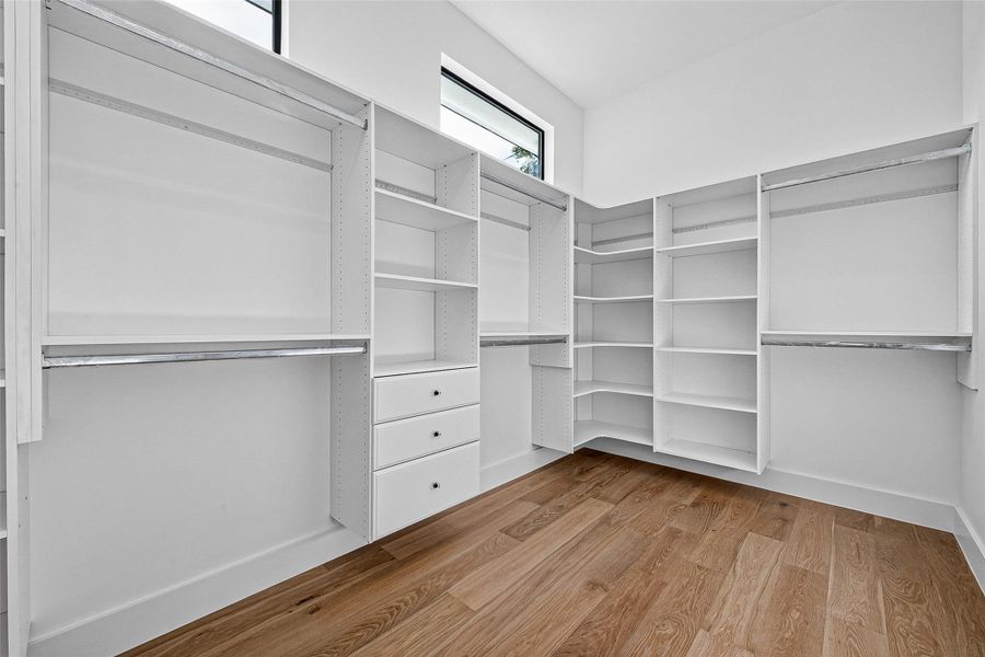 Primary closet Primary closet