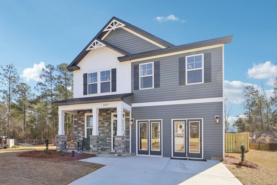 Representative exterior photo of a completed home built from the Bentcreek II by Great Southern Homes in Shiloh Trail, Wellford, SC (Image 28).