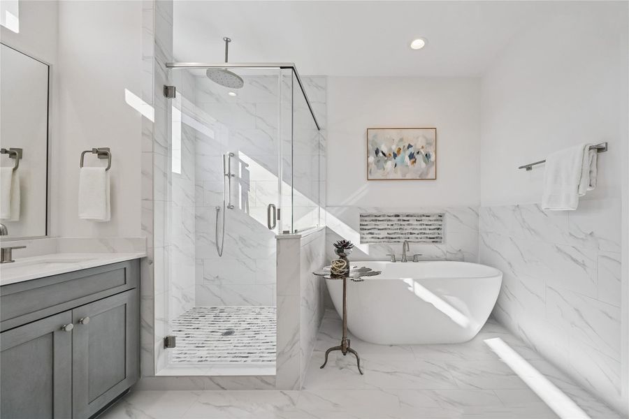 Furnished interior view inside a new home in West 21st Residences, Houston (Image 10).