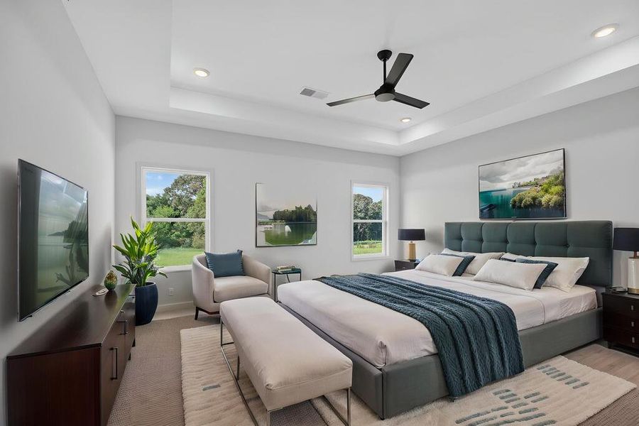 Furnished interior view inside a new home in Veal Meadows, Roopville (Image 8). Furnished interior view inside a new home in Veal Meadows, Roopville (Image 8).