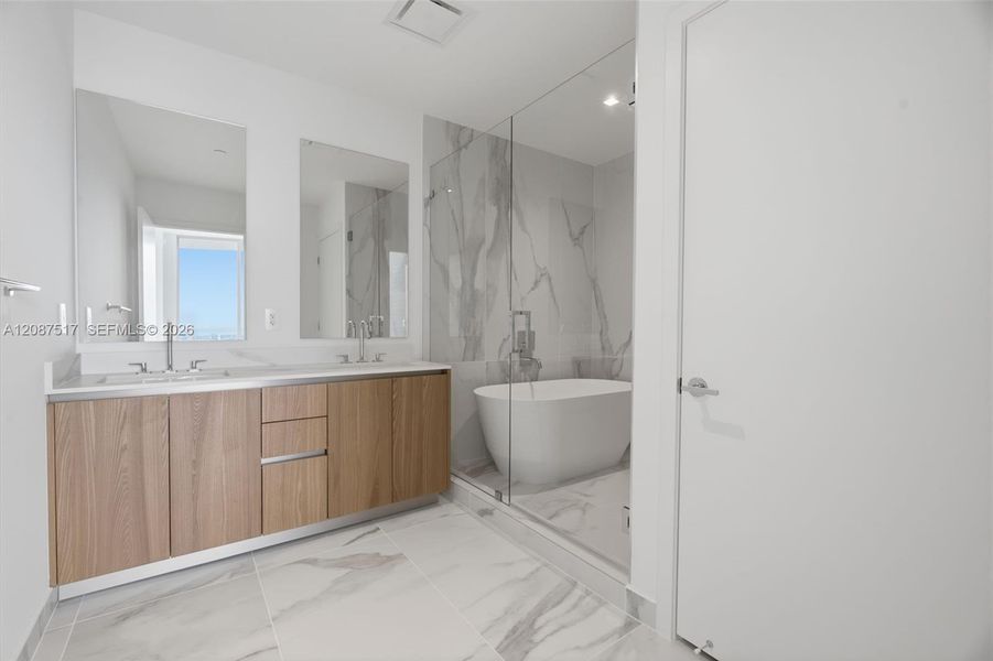 Furnished interior view inside a new home in , Miami (Image 15).