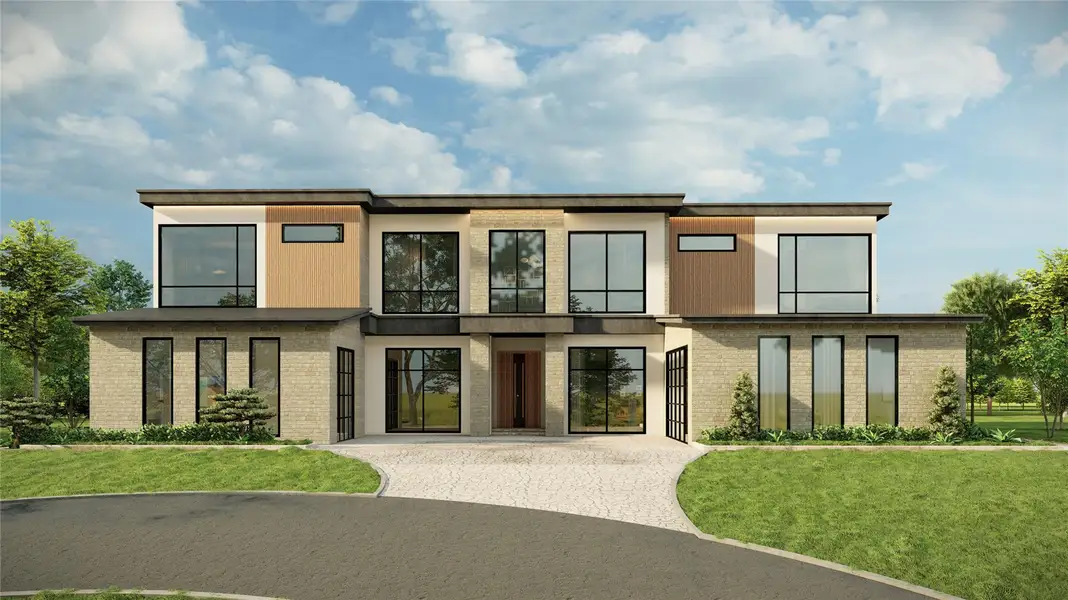 View of front of house featuring a front lawn and brick siding View of front of house featuring a front lawn and brick siding