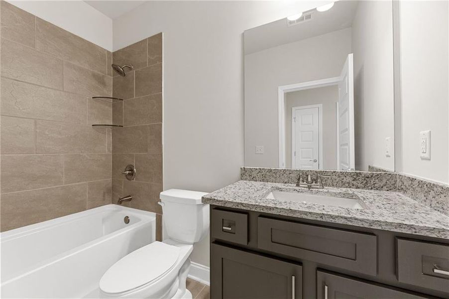 Furnished interior view inside a new home in Cooper's Walk, Loganville (Image 8). Furnished interior view inside a new home in Cooper's Walk, Loganville (Image 8).