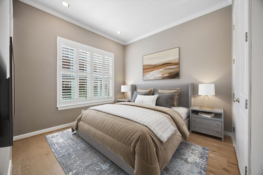 Furnished interior view inside a new home in , Houston (Image 23).