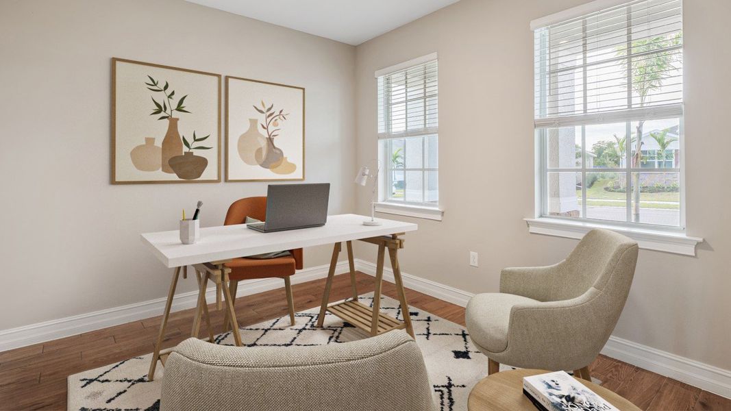 Representative furnished interior of a home built from the Coral by D.R. Horton in Lakes of Estero, Estero (Image 11). Representative furnished interior of a home built from the Coral by D.R. Horton in Lakes of Estero, Estero (Image 11).