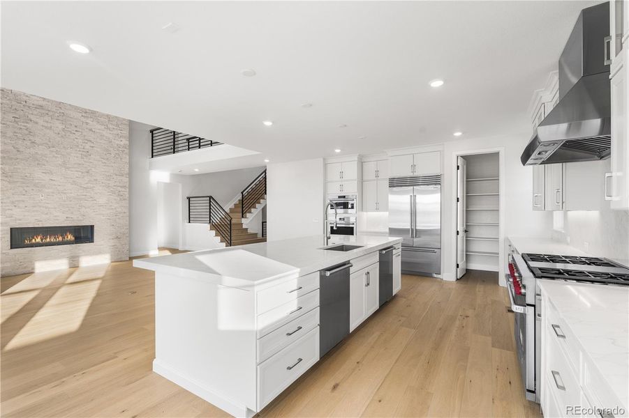 Furnished interior view inside a new home in Luxe at The Canyons, Castle Pines (Image 32).
