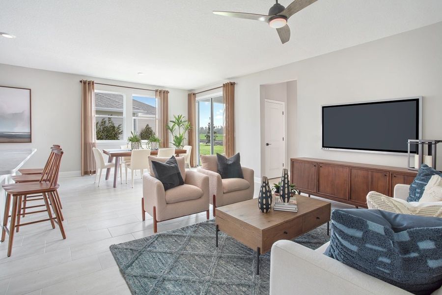 Representative furnished interior of a home built from the 1638 by KB Home in Maplewood, St. Augustine (Image 4).