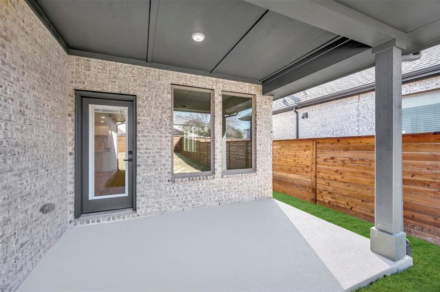 Exterior details and patio area of a home in Solterra - Garden Series, Mesquite (Image 20).