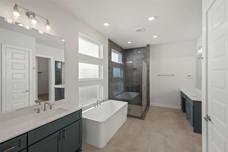 Furnished interior view inside a new home in Bridgeland, Cypress (Image 13). Furnished interior view inside a new home in Bridgeland, Cypress (Image 13).