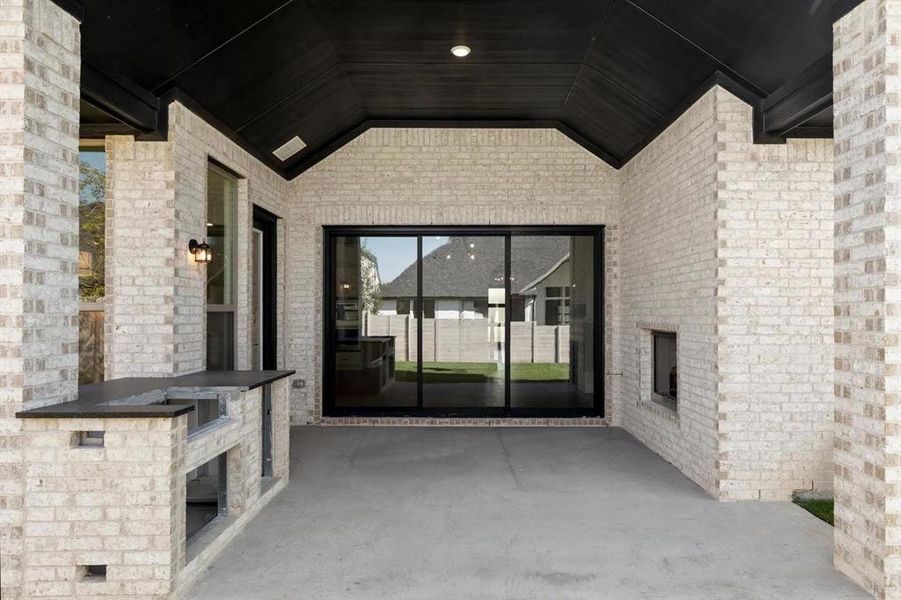 The Bracken III B Outdoor Living Area