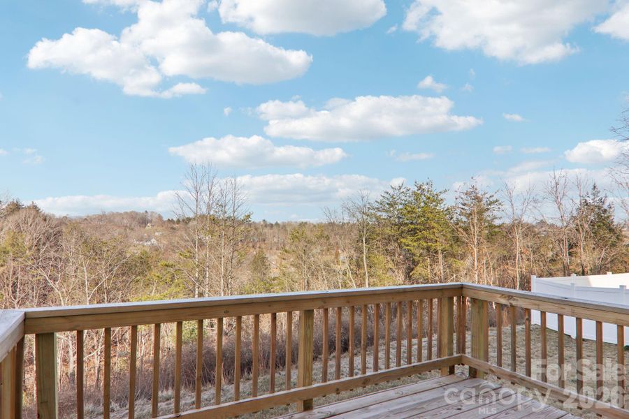 Exterior details and patio area of a home in Rydele Heights, Asheville (Image 19).