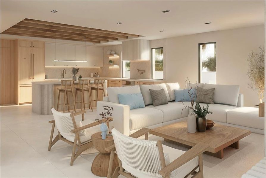 Furnished interior view inside a new home in , Sarasota (Image 8).