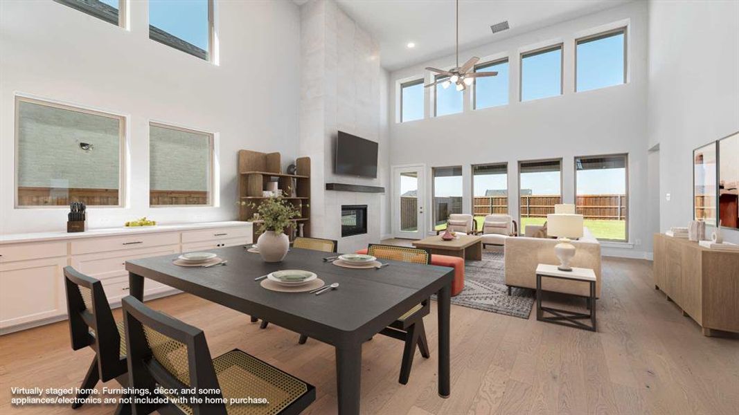 Furnished interior view inside a new home in Mosaic 50', Celina (Image 15).