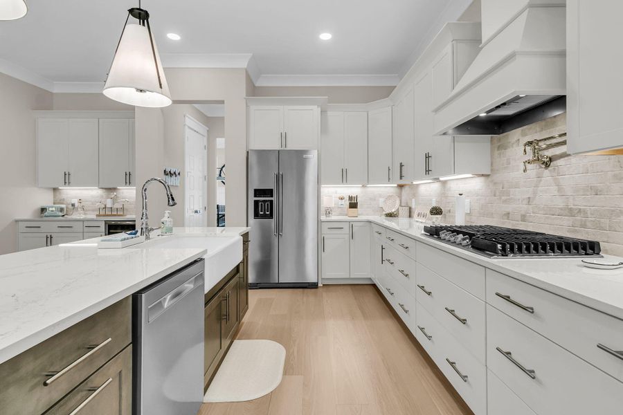 Furnished interior view inside a new home in Overlook at Copahee Sound, Awendaw (Image 50). Furnished interior view inside a new home in Overlook at Copahee Sound, Awendaw (Image 50).
