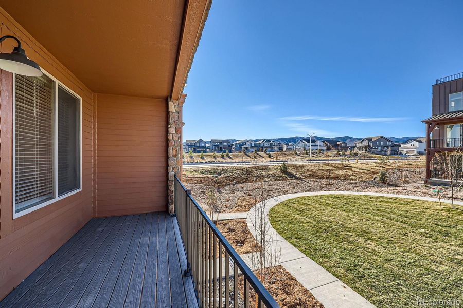 VIEW FROM COVERED DECK AT SECOND LEVEL