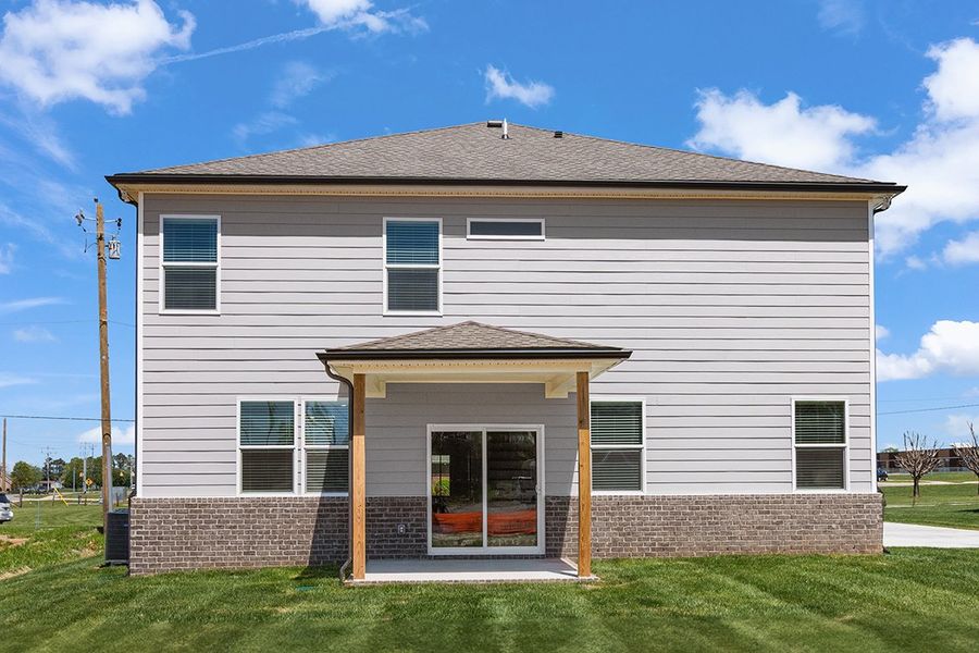 A house with a garage.
