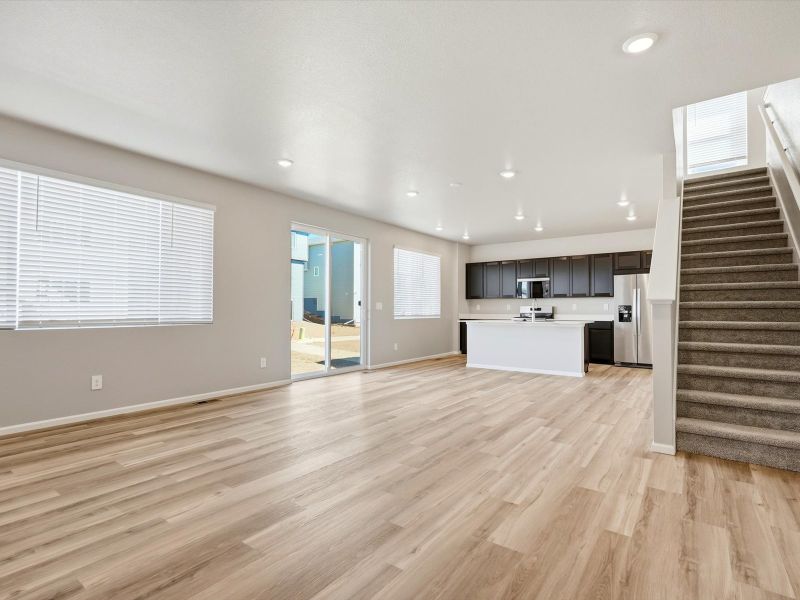 Spacious, unfurnished interior of a new home in Buffalo Highlands: The Flora Collection, Commerce City (Image 9).