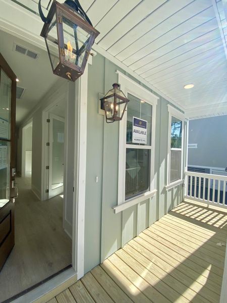 Exterior details and patio area of a home in Waterloo Estates, Johns Island (Image 19).