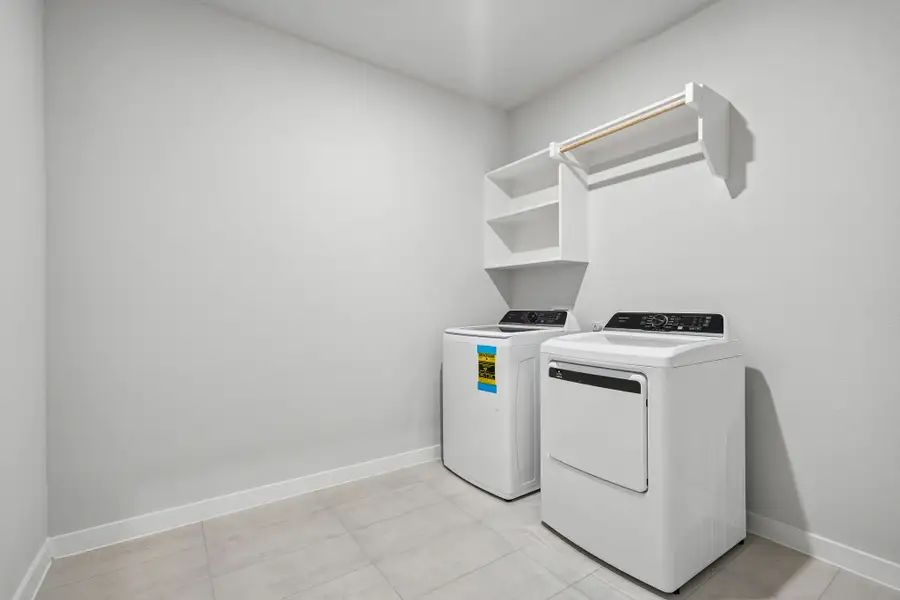 Utility Room in the Wimbledon home plan by Trophy Signature Homes