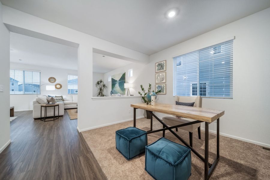 Furnished interior view inside a new home in Bradley Heights, Colorado Springs (Image 21).