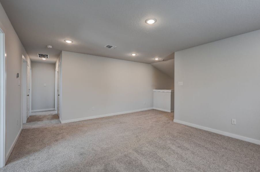 A room with white walls. A room with white walls.