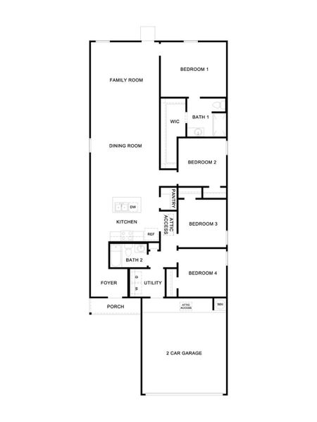 2D floor plan layout of this home in Bollinger, Maxwell, TX (Image 2). 2D floor plan layout of this home in Bollinger, Maxwell, TX (Image 2).
