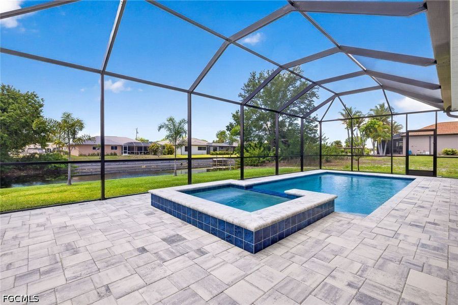 Exterior details and patio area of a home in Cape Coral, Cape Coral (Image 21).