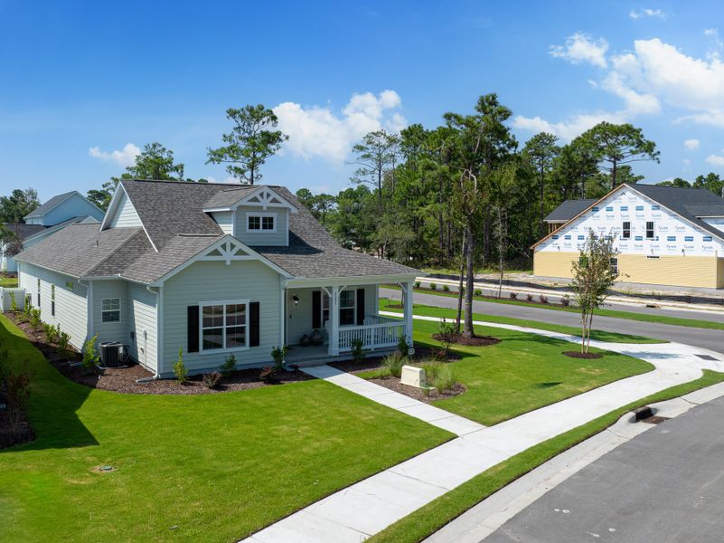 Representative exterior photo of a completed home built from the Grantville by Bill Clark Homes in The Sanctuary at Sunset Beach, Sunset Beach, NC (Image 32).