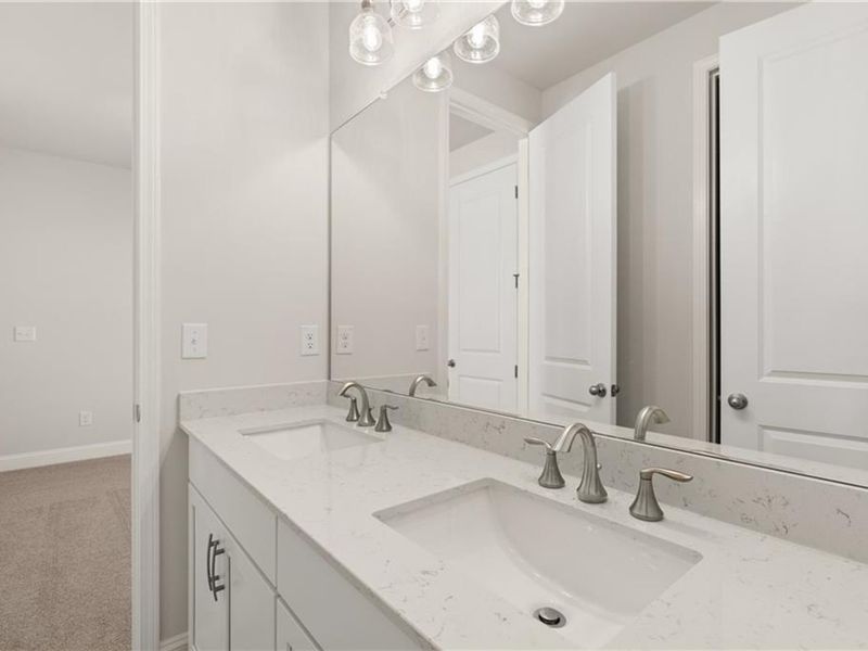 Furnished interior view inside a new home in Melody Lakeside Estates, Buford (Image 12).