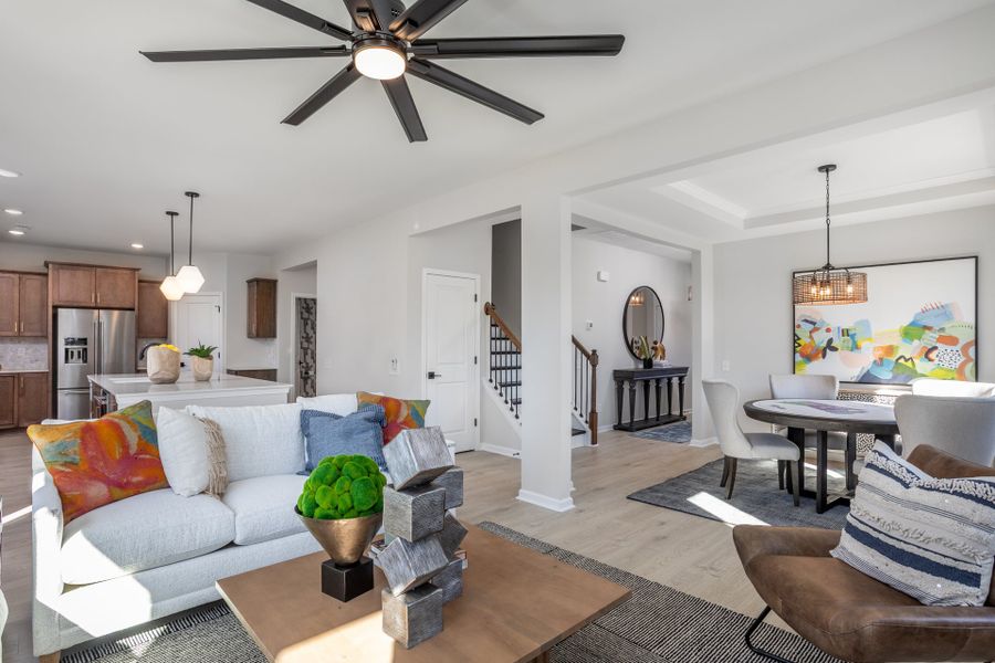 Representative furnished interior of a home built from the Nelson by McKee Homes in Holston, Fuquay Varina (Image 8).